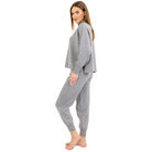 Sweatpullover kombiniert mit Sweathose, Sweatpant, Grau Damen Bekleidung, Einheitsgröße, 