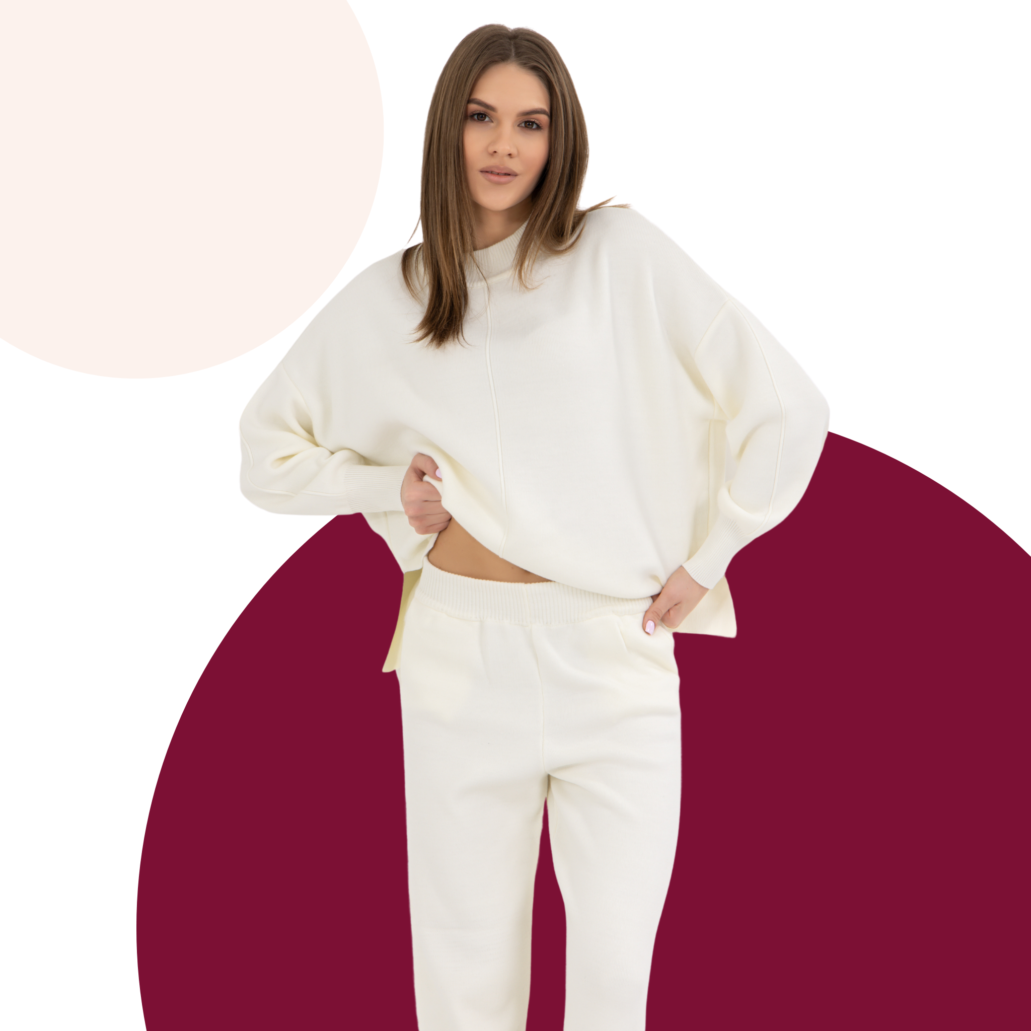 Loungwear Damen Weiß 